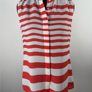 Banana Republic Striped Sleeveless Top womens xs